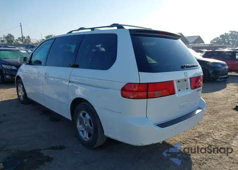 2001 Honda Odyssey Ex z USA, uszkodzony, nr VIN 2HKRL18601H541972